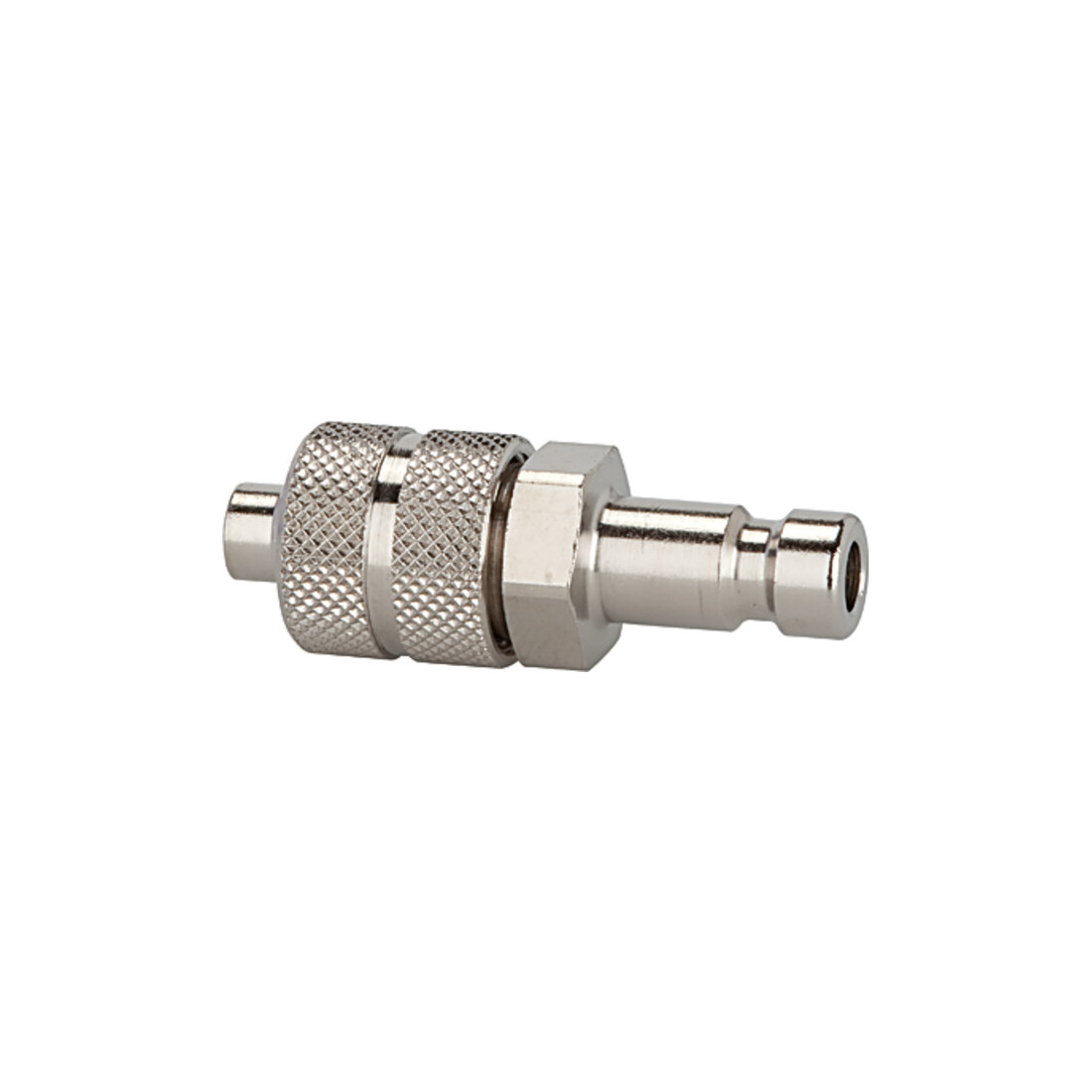 Riegler Nippel für Kupplungen NW 2,7, Messing vern., für Schlauch 6x4