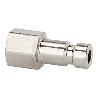 Riegler Nippel für Kupplungen NW 2,7, Messing vern., G 1/8 IG, SW 12