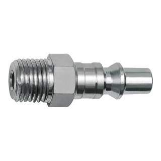 Riegler Nippel für Kupplungen NW 5,5, ARO 210, Stahl, G 1/8 AG