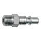 Riegler Nippel für Kupplungen NW 5,5, ARO 210, Stahl, NPT 1/4 AG-1