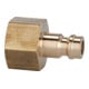 Riegler Nippel für Kupplungen NW 5, Messing blank, G 1/4 IG, SW 17-1