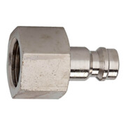 Riegler Nippel für Kupplungen NW 5, Messing vernickelt, G 1/4 IG-1