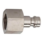 Riegler Nippel für Kupplungen NW 5, Messing vernickelt, G 3/8 IG-1