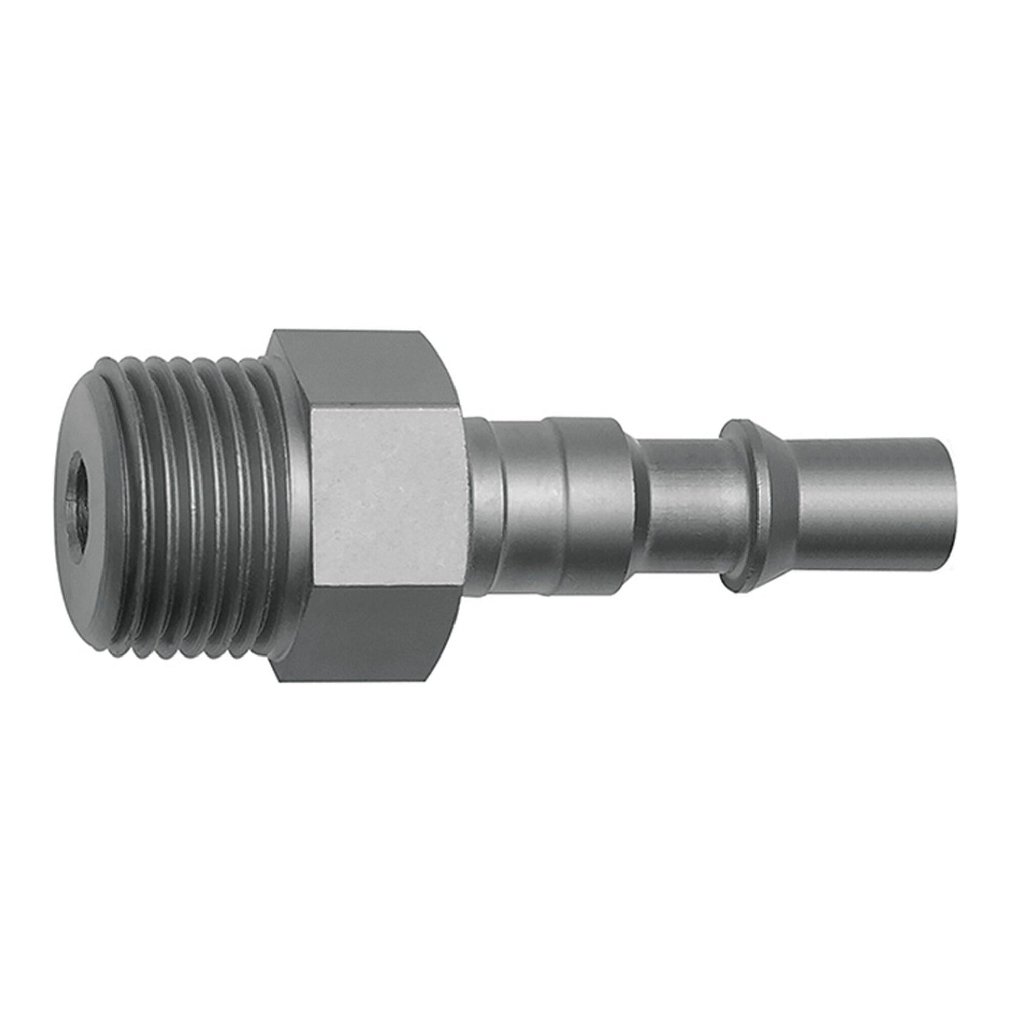 Riegler Nippel für Kupplungen NW 6, ISO 6150 C, Stahl, NPT 1/4 AG