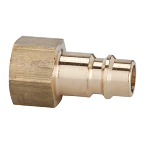 Riegler Nippel für Kupplungen NW 7,2 - NW 7,8, Messing blank, G 1/4 IG