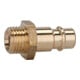 Riegler Nippel für Kupplungen NW 7,2 - NW 7,8, Messing blank, G 1/8 AG-1
