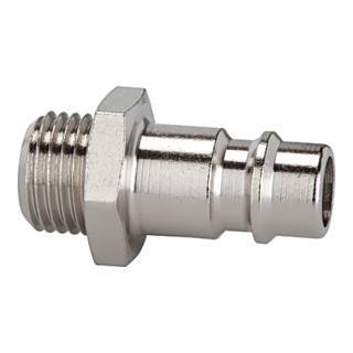 Riegler Nippel für Kupplungen NW 7,2 - NW 7,8, Messing vern., G 1/4 AG