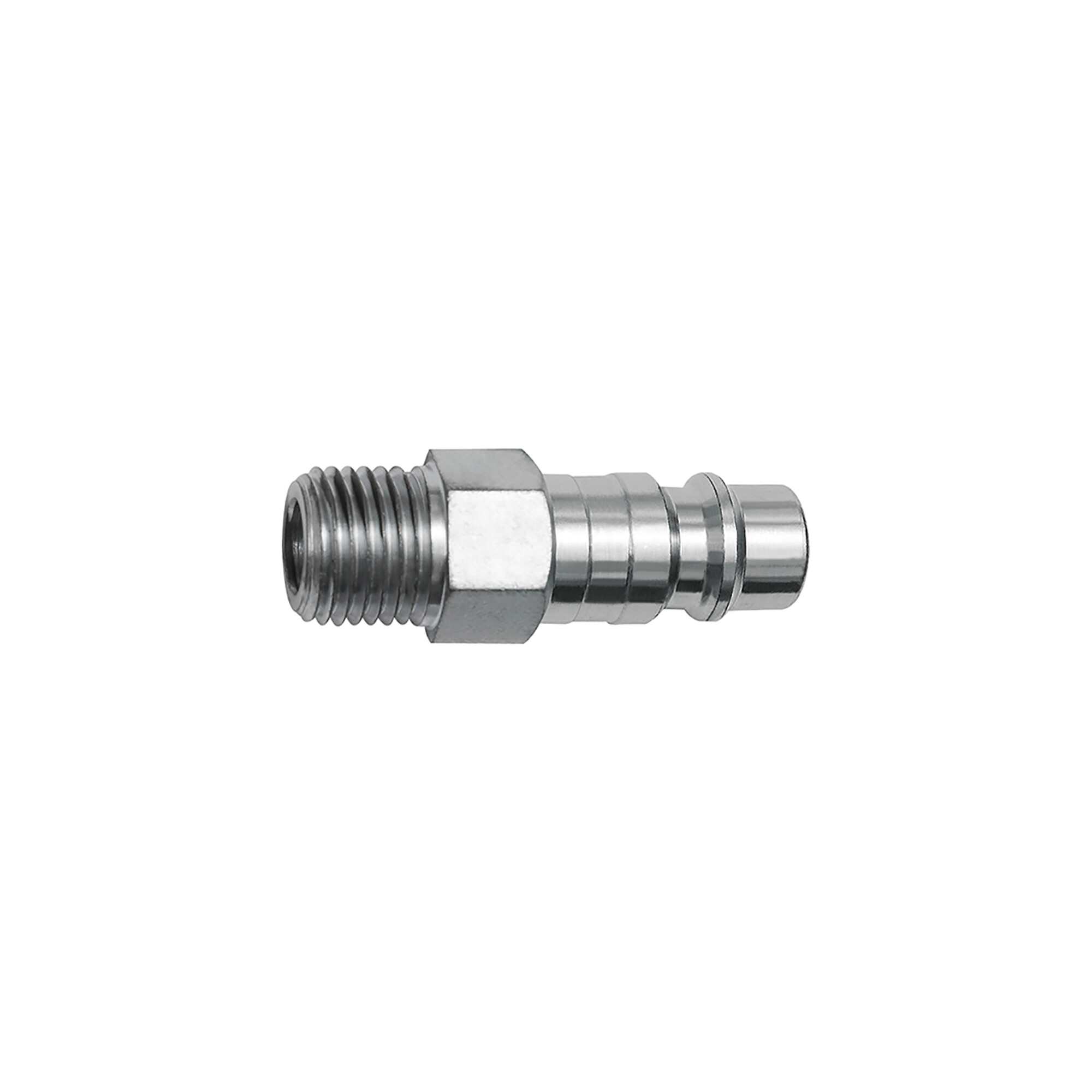 Riegler Nippel für Kupplungen NW 7,2, Stahl, NPT 1/4 AG