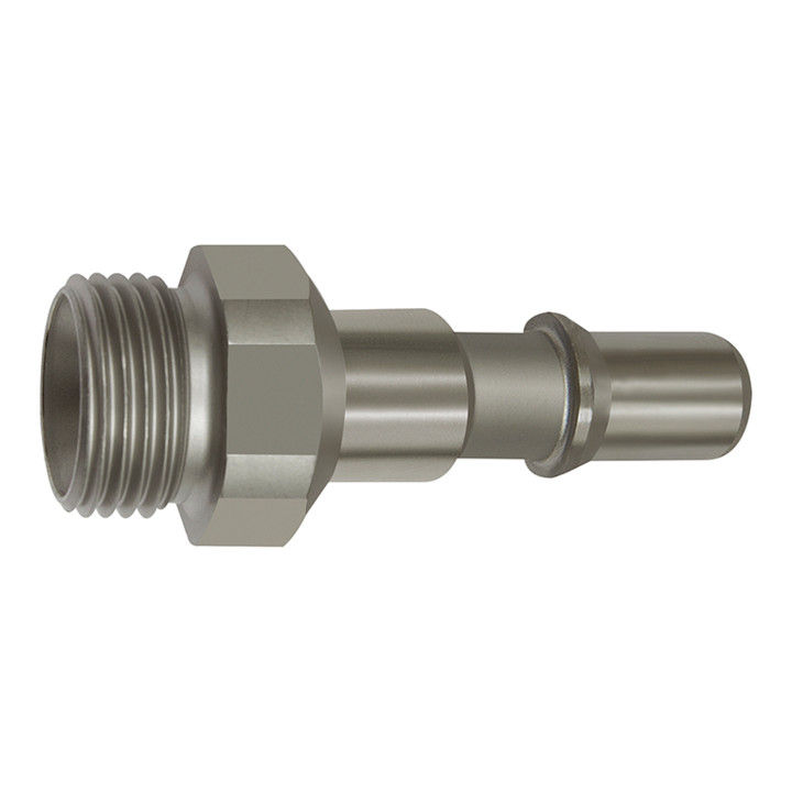 Riegler Nippel für Kupplungen NW 8, ISO 6150 C, Edelstahl, G 3/8 AG