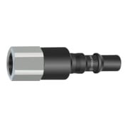 Riegler Nippel mit RSV für Kupplungen NW 8, ISO 6150 C, Stahl, G 3/8 IG-1