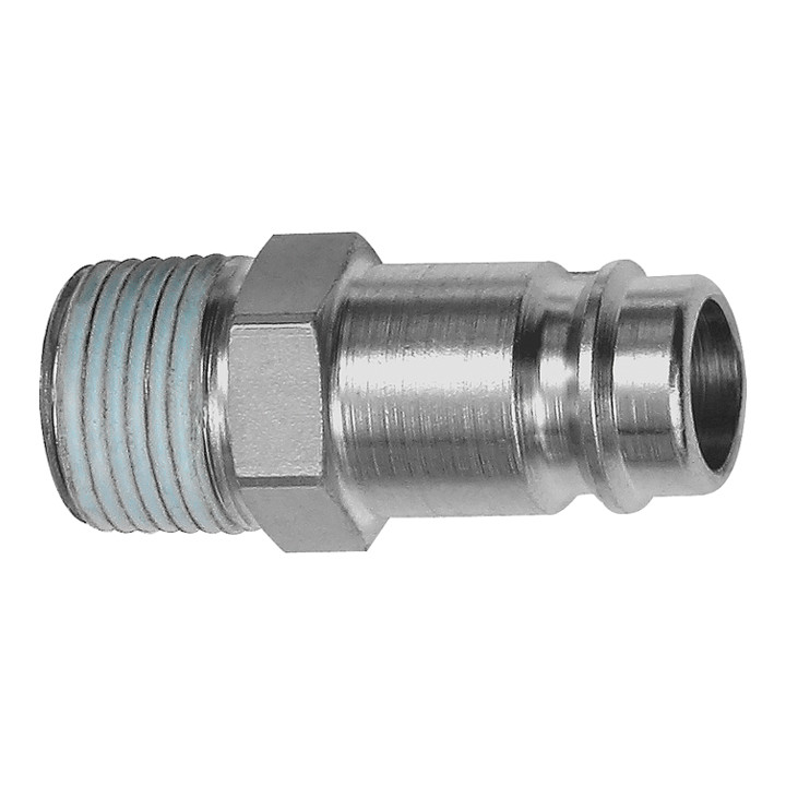 RIEGLER Nippel, NW 10, Stahl gehärtet/vernickelt, PTFE beschichtet