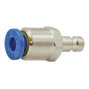 Riegler Nipple à enficher push-in 4 mm, pour raccords NW 2,7, laiton nickelé-1