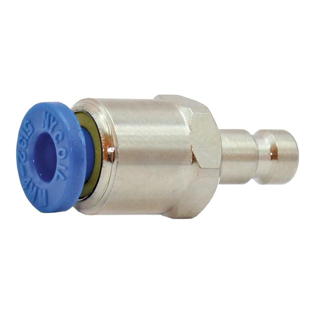 Riegler Nipple à enficher push-in 4 mm, pour raccords NW 2,7, laiton nickelé