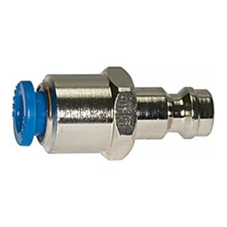 Riegler Nipple à enficher push-in 8 mm, pour raccords NW 5, laiton nickelé