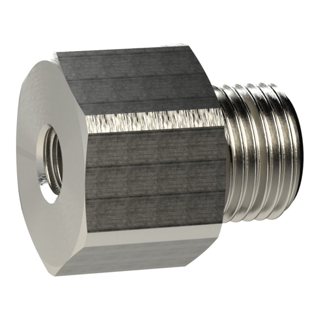 Riegler Nipple de réduction long, G 1/8 ext., M5 int., Clé 14, laiton verni