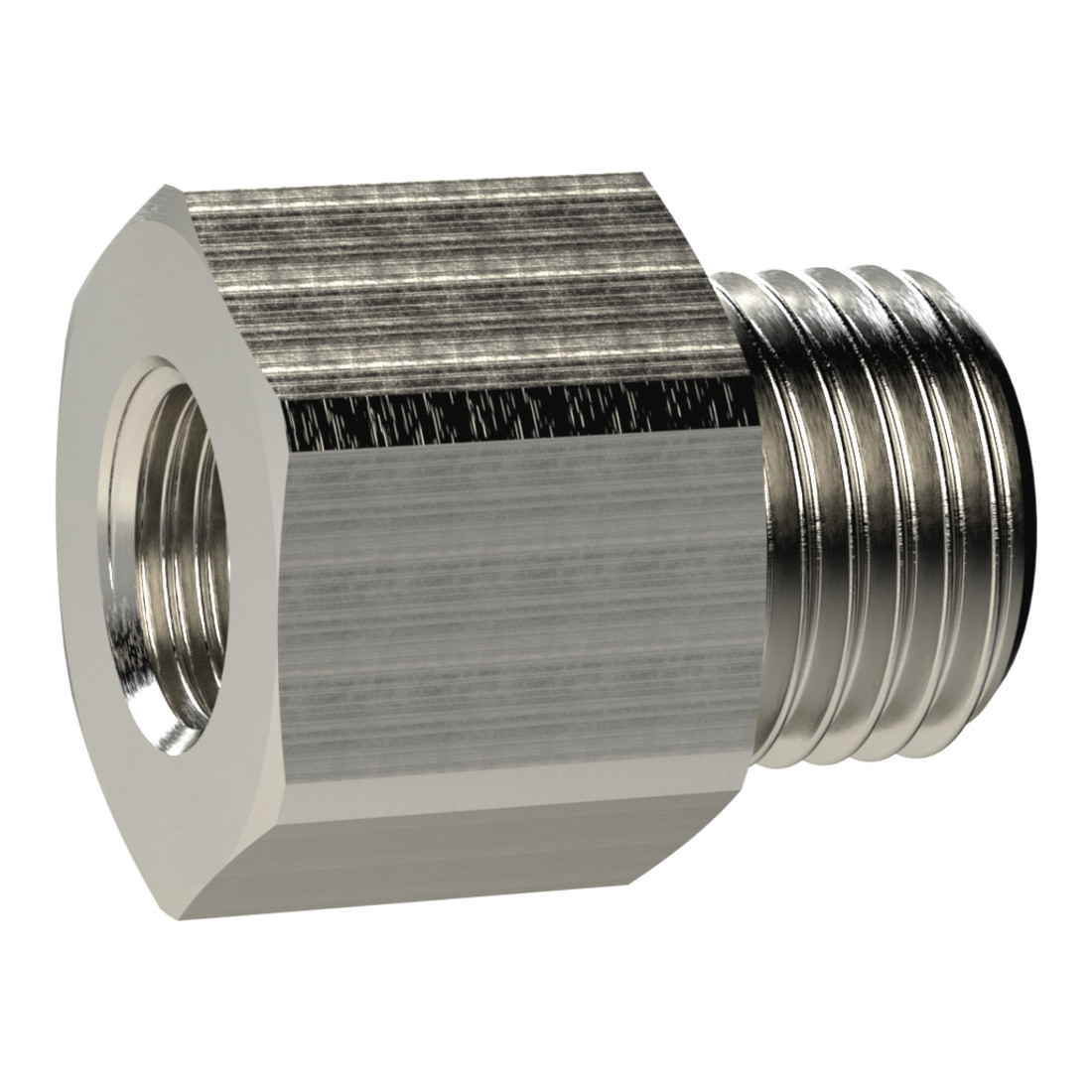 Riegler Nipple de réduction long, G 1 a., G 1 1/4 i., SW 50, laiton vernissé