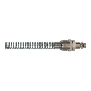 Riegler Nipple, DN 7,2 - DN 7,8, acier, pour tuyau 10x8 avec protection anti-coude