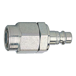Riegler Nipple, DN7,2 - DN7,8, «stream line», acier trempé/galvanisé, 12x8
