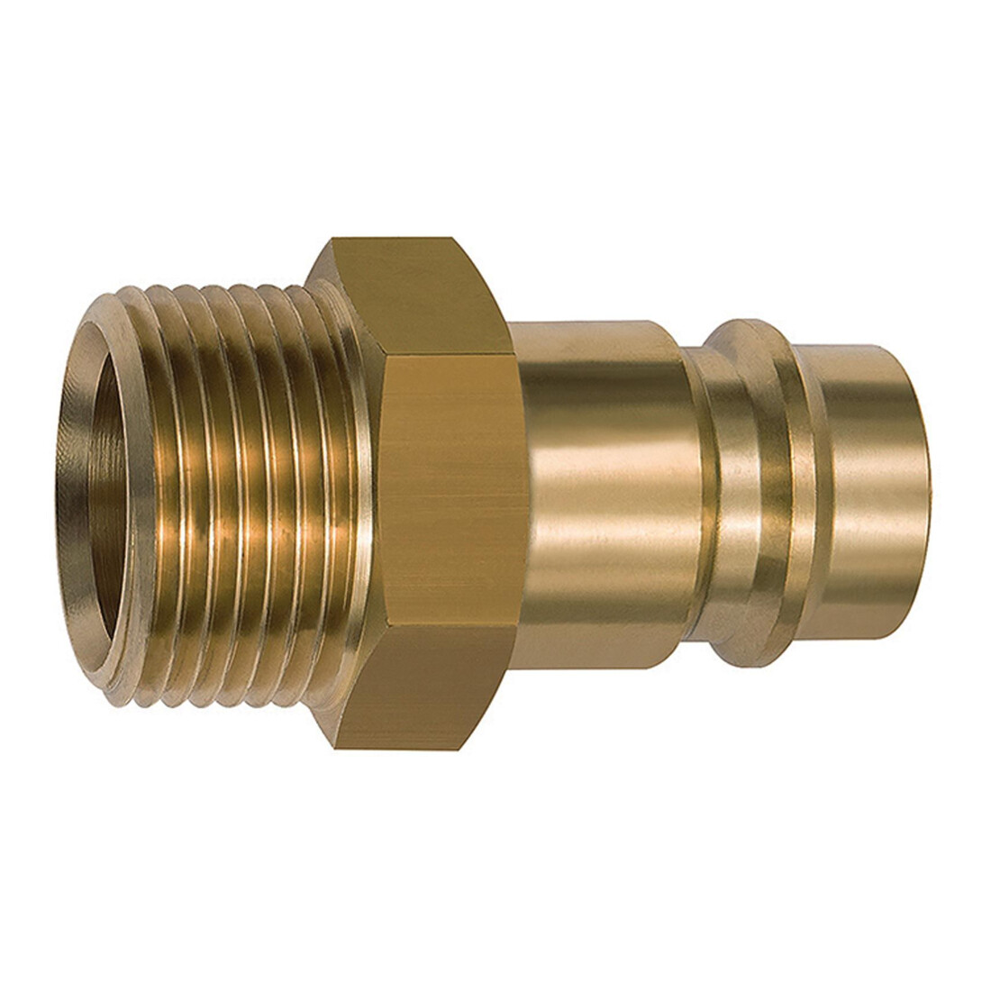 Riegler Nipple pour raccords NW 19, laiton brut, G 1 AG