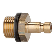 Riegler Nipple pour raccords NW 2,7, laiton brut, M5 mâle, SW 7-1