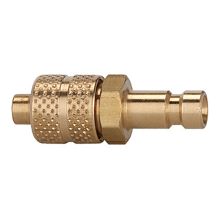 Riegler Nipple pour raccords NW 2,7, laiton brut, pour tuyau 4x3