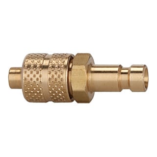 Riegler Nipple pour raccords NW 2,7, laiton brut, pour tuyau 6x4