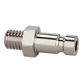 Riegler Nipple pour raccords NW 2,7, laiton verni, G 1/8 AG, SW 11