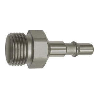 Riegler Nipple pour raccords NW 6, ISO 6150 C, acier inoxydable, G 3/8 mâle