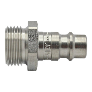 Riegler Nipple pour raccords NW 7,2 - 7,8, acier inoxydable 1.4305, G 3/8 mâle