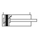 Riegler Normzylinder SAI, double effet, Ø piston 100, course 250, G 1/2
