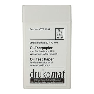 Riegler Papier-test d’huile (50 bandes), pour séparateur huile-eau »drukosep«