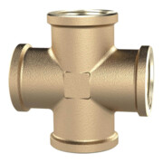 Riegler Pièce en croix, 4 x filetage intérieur, G 1/2, pression 16 bar, laiton brut-1