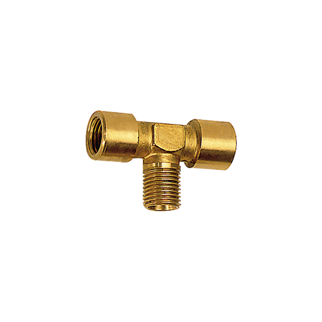 RIEGLER Pièce en T intérieur/extérieur G/R 1/8 SW 10 Laiton nu