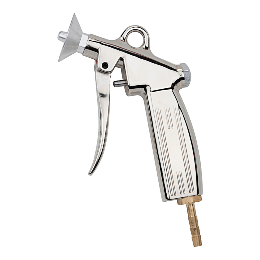 Riegler Pistolet à air soufflé, bouclier de protection, aluminium injecté nickelé, buse LW 6