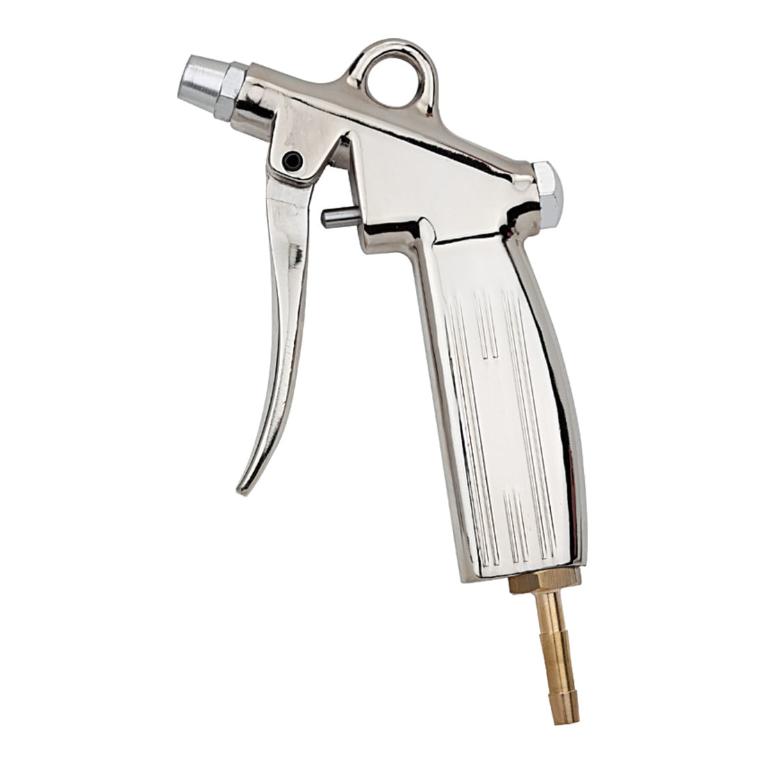 Riegler Pistolet à air soufflé, buse amortisseur, aluminium injecté nickelé, embout LW 6