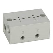 Riegler Plaque de base en série 2 fois, M5 pour mini électrovannes 15 mm-1