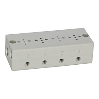 Riegler Plaque de base en série 4x, M5 pour mini électrovannes 15 mm
