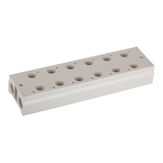 Riegler Plaque de base multiple, électrovannes 3/2 voies, 7 positions, G 1/8, G 1/4