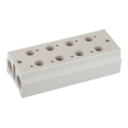 Riegler Plaque de base multiple pour 3/2 voies, 3 positions, M5, G 1/8-1