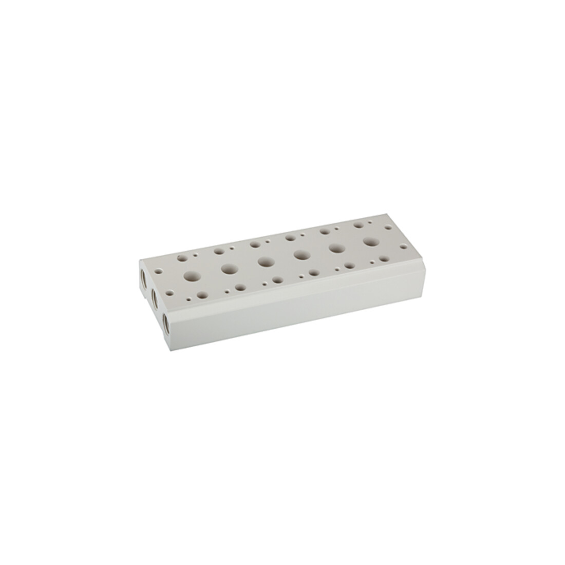 Riegler Plaque de base multiple pour électrovannes 5/2-5/3, 6 pos., G 1/4, G 3/8