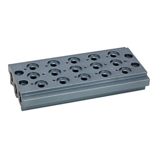 Riegler Plaque de base multiple pour valves, 5 positions de valve, G 1/8