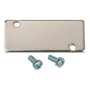 Riegler Plaque de recouvrement pour plaque de base, pour raccords de valve M5, G 1/8-1