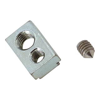 Riegler Plaque filetée pour rainure en T, pour vérins compacts/normaux, M3/M4
