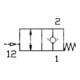 Riegler Pneum.entsperrb.Rückschlagventil Gew.-Schl., G 1/8, Schl.6-3