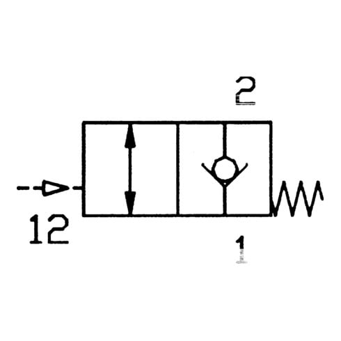 Riegler Pneum.entsperrb.Rückschlagventil Gew.-Schl., G 1/8, Schl.6