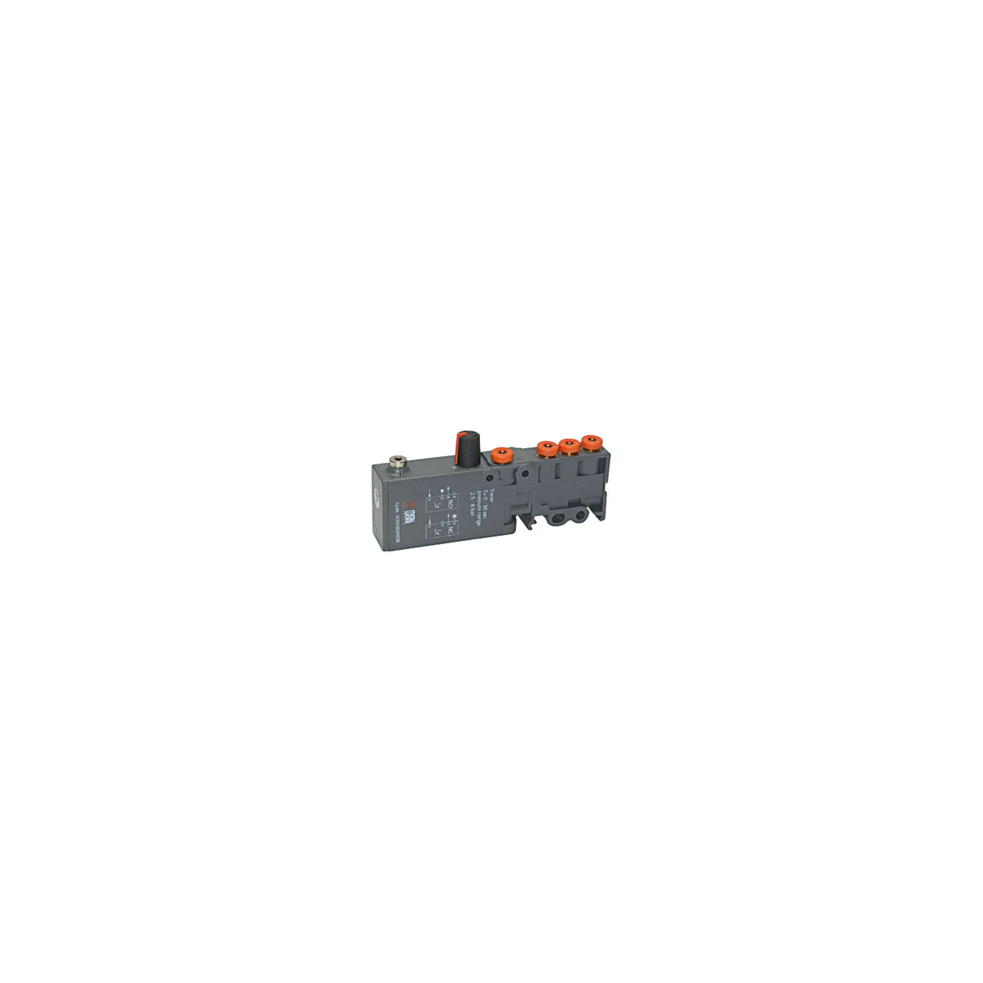 Riegler Pneumatik Logikelement, Timer, Alu anodisiert / Technopolymer