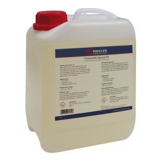 Riegler Pneumatik-Spezial-Ã–l, in Kanister 2,5 Liter, inkl. Karton u. Doku
