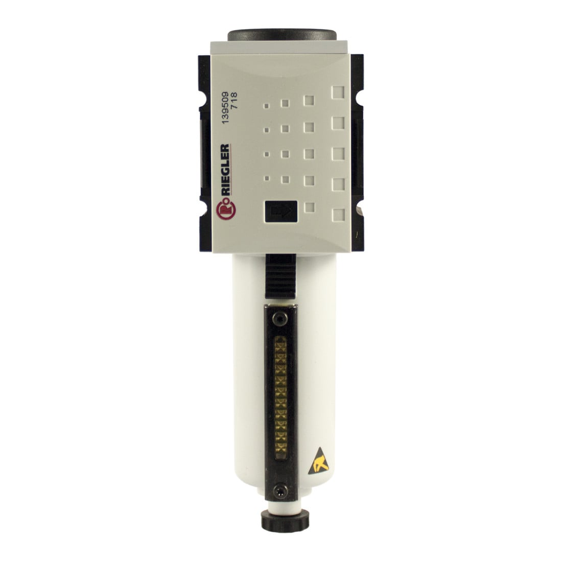 Riegler Préfiltre »FUTURA«, corps métal, tube de visualisation, 0,3 µm, BG1, G 1/4, VA