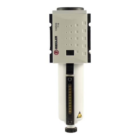 Riegler Préfiltre »FUTURA«, corps métal, tube de visualisation, 0,3 µm, BG1, G 3/8, HA