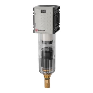 Riegler Préfiltre »FUTURA-mini« avec réservoir PC, 0,3 µm, BG 0, G 1/4, VA